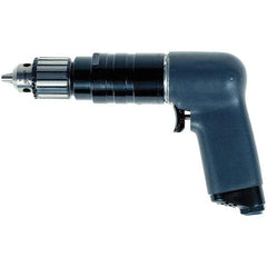 Ingersoll-Rand - 3/8" Keyed Chuck - Pistol Grip Handle, 3,950 RPM, 0.51 hp, 90 psi - A1 Tooling