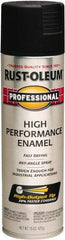 Rust-Oleum - Black, Semi Gloss, Rust Proof Enamel Spray Paint - 14 Sq Ft per Can, 15 oz Container, Use on Multipurpose - A1 Tooling