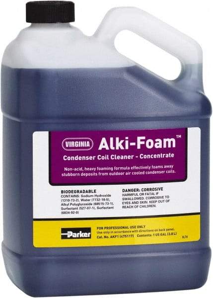 Parker - 1 Gal HVAC Coil Cleaner - For Cleaning Fin & Tube Surfaces of Outdoor A/C & Refrigeration Condensers Additional Information Outdoor Condenser Coil Cleaner - A1 Tooling