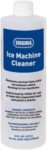 Parker - 16 oz Bottle Ice Machine Cleaner - For Ice Machines: Cube, Tube, Flake & Commercial Dishwasher - A1 Tooling