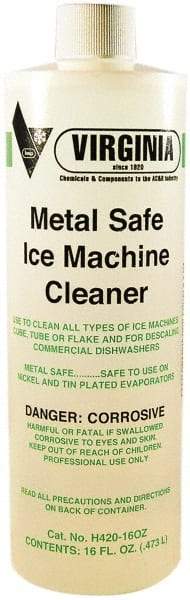 Parker - 16 oz Bottle Metal Safe Ice Machine Cleaner & Scale Remover - For Ice Machines: Cube, Tube, Flake & Commercial Dishwasher - A1 Tooling