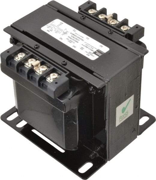 Sola/Hevi-Duty - 1 Phase, 0.35 kVA, Control Transformer - 2 Input, 1 Output Winding, 60, 50/60 at 220 V x 440 V, 50/60 at 230 V x 460 V Hz, 5.53 Inch Deep x 4.53 Inch High, 131°F Temp Rise - A1 Tooling