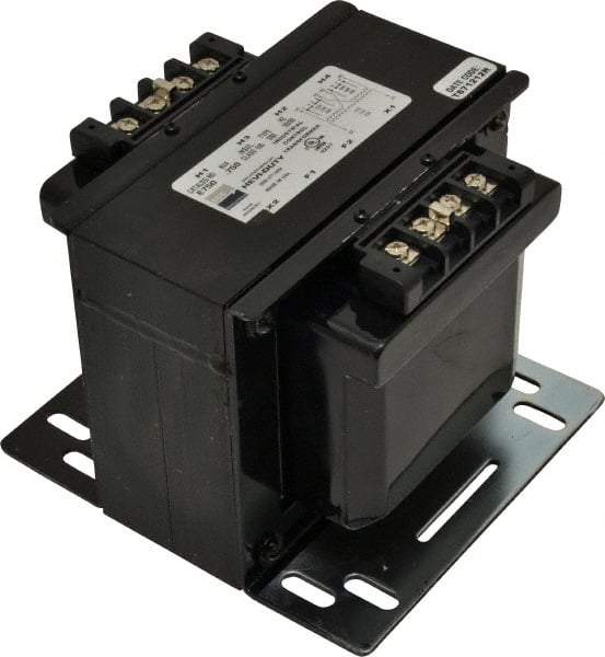 Sola/Hevi-Duty - 1 Phase, 0.75 kVA, Control Transformer - 2 Input, 1 Output Winding, 60, 50/60 at 220 V x 440 V, 50/60 at 230 V x 460 V Hz, 6.93 Inch Deep x 5.56 Inch High, 131°F Temp Rise - A1 Tooling