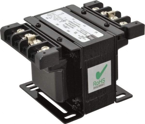 Sola/Hevi-Duty - 1 Phase, 0.1 kVA, Control Transformer - 2 Input, 1 Output Winding, 60, 50/60 at 220 V x 440 V, 50/60 at 230 V x 460 V Hz, 4.61 Inch Deep x 2.96 Inch High, 131°F Temp Rise - A1 Tooling