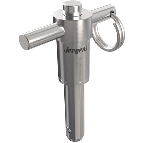 8 mm Pin Diameter, 30 mm Grip Length, Heavy Duty T-Handle Kwik-Lok Pin, Stainless Steel