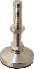 Gibraltar - 3/4-10 Bolt Thread, Studded Pivotal Stud Mount Leveling Pad & Mount - 7,400 Max Lb Capacity, 3" Base Diam - A1 Tooling