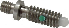 Gibraltar - 1/4-20, 1/2" Thread Length, 0.144" Max Plunger Diam, 1 Lb Init to 5 Lb Final End Force, Locking Knob Handle Plunger - Knobless Threaded Stud, 5/8" Length Under Head/Shoulder, 1/8" Plunger Projection - A1 Tooling