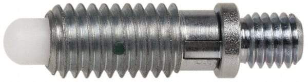 Gibraltar - 1/2-13, 7/8" Thread Length, 0.31" Max Plunger Diam, 2.5 Lb Init to 10 Lb Final End Force, Locking Knob Handle Plunger - Knobless Threaded Stud, 1-1/8" Length Under Head/Shoulder, 1/4" Plunger Projection - A1 Tooling