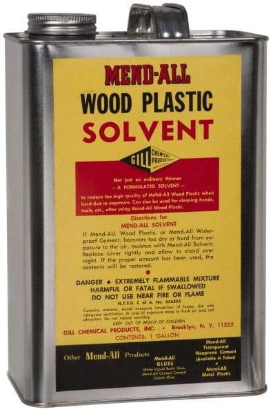 MendAll - 32 oz Wood Filler Solvent - Clear, Solvent Base - A1 Tooling