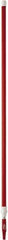 Vikan - 115 x 1-1/4" Aluminum Squeegee Handle - European Threaded Connection, Red, Telescoping - A1 Tooling