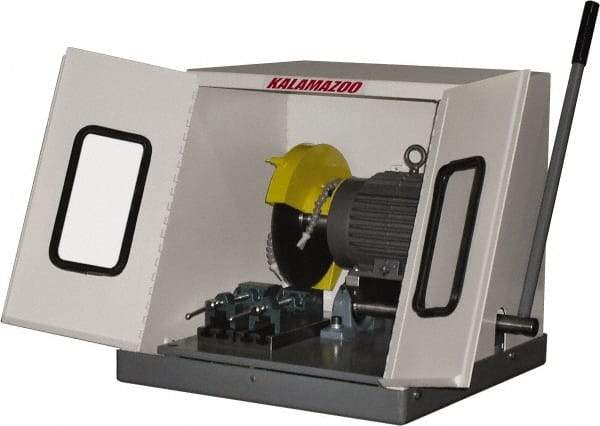 Kalamazoo - 10" Blade Diam, 5/8" Arbor Hole, Straight Chop & Cutoff Saw - 3,450 RPM, 2 hp, 220/440 Volts, 3 Phase - A1 Tooling