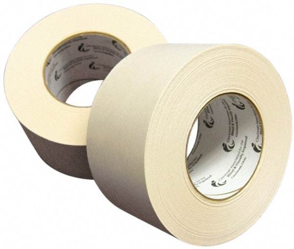 Ability One - 1/2" Wide x 60 Yd Long Tan Crepe Paper Masking Tape - Series 751 - A1 Tooling