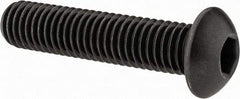 Value Collection - 1/2-13 UNC Hex Socket Drive, Button Screw - Alloy Steel, Black Oxide Finish, Fully Threaded, 2-1/4" Length Under Head - A1 Tooling