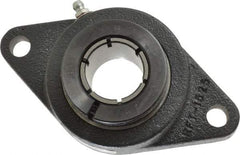 Browning - 1-3/16" ID, 5-9/16" OAL x 3-1/8" OAH 2-Bolt Flange - 2,567 Lb Static Cap, 4,381 Lb Dyn Cap, 4-19/32" Btw Mnt Hole Ctrs, Cast Iron - A1 Tooling