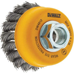 DeWALT - 5/8-11 Threaded Arbor, Cup Brush - 0.02 Wire Diam - A1 Tooling