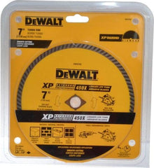 DeWALT - 7" Diam, 5/8" Arbor Hole Diam, Wet & Dry Cut Saw Blade - Diamond-Tipped, Standard Round Arbor - A1 Tooling