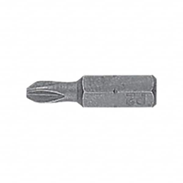 DeWALT - #2, Insert Standard Phillips Screwdriver Bit - 1/4" Drive, 1" OAL - A1 Tooling