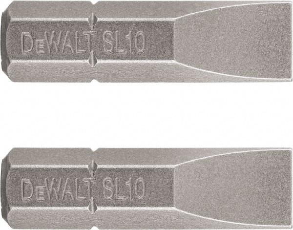 DeWALT - 1/4" Drive Slotted Screwdriver Bit - 1" OAL, Insert Bit - A1 Tooling