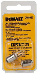 DeWALT - 14.4 Volt, Halogen Portable Work Light Replacement Bulb - Use with DW9063 - A1 Tooling