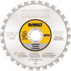 DeWALT - 5-3/8" Diam, 30 Tooth Wet & Dry Cut Saw Blade - Steel, Standard Round Arbor - A1 Tooling