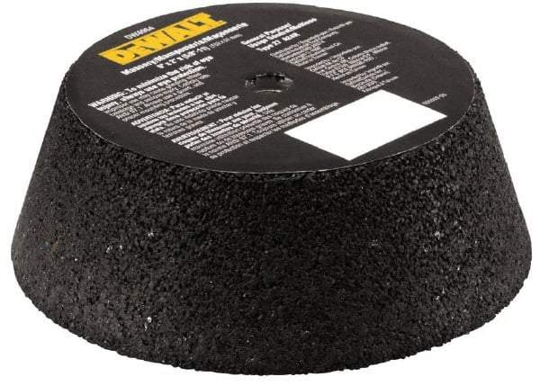 DeWALT - 6" Diam x 2" Thick, R Hardness, 16 Grit Surface Grinding Wheel - Aluminum Oxide/Silicon Carbide Blend, Type 11, Very Coarse Grade, 6,000 Max RPM, Metal Bond - A1 Tooling