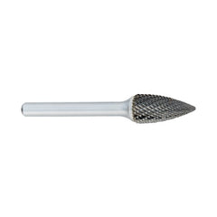 ‎SG-1 -1/4 × 5/8 LOC × 1/4 Shank × 2 OAL Pointed Tree Carbide Medium Tough Cut Burr - A1 Tooling