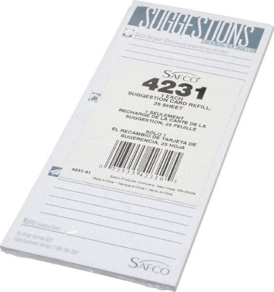 Safco - Suggestion Box Refill Cards - For Use with Suggestion Box - A1 Tooling