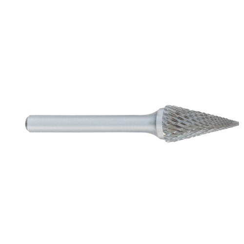 ‎SM-2 -1/4 × 3/4 LOC × 1/4 Shank × 2 OAL Pointed Tree Carbide Medium Tough Cut Burr - A1 Tooling