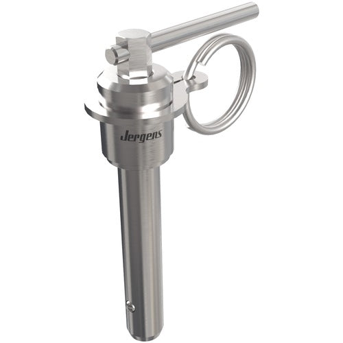 6 mm Pin Diameter, 30 mm Grip Length, Double Acting L-Handle Kwik-Lok Pin, Stainless Steel