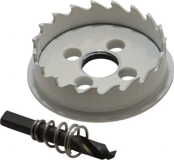 Lenox - 2-1/8" Diam, 1/2" Cutting Depth, Hole Saw - Carbide-Tipped Saw, Toothed Edge - A1 Tooling