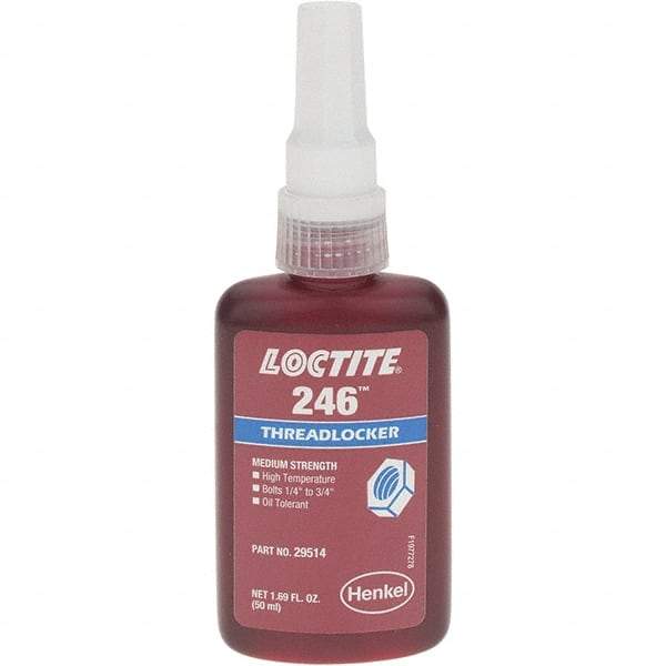 Loctite - 50 mL, Red, Medium Strength Threadlocker - Series 246 - A1 Tooling