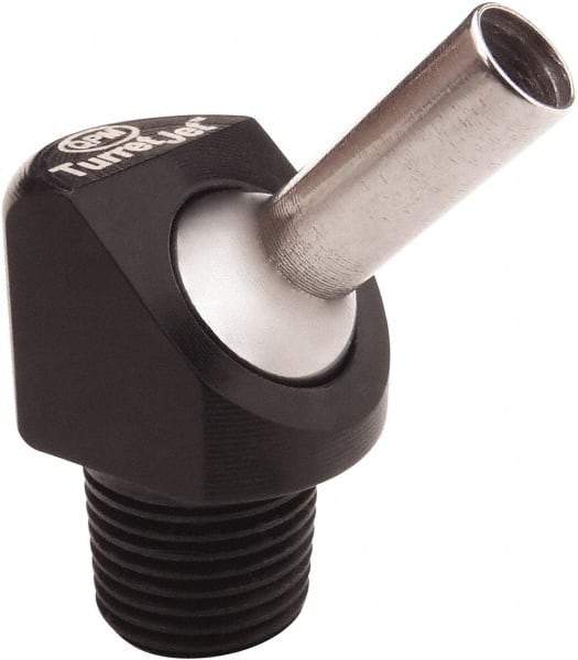 QPM Products - 0.16" ID x .50" L Coolant Hose Nozzle - 1/8" NPT, Use with CNC Lathes - A1 Tooling