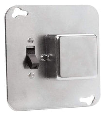 Cooper Bussmann - 125 VAC, Indicating Fuse Cover - For Use with 4 Inch Square Boxes, FUSTAT Plug Fuses and FUSTRON Plug Fuses - A1 Tooling