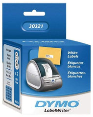 Dymo - 3-1/2" Long, White Die Cut Paper with Semi Perm. Adhesive Shipping Label - For DYMO LabelWriter Printers - A1 Tooling