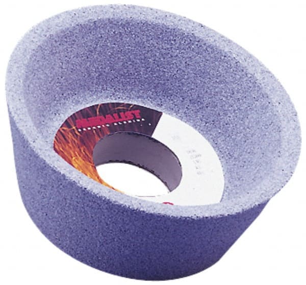 Grier Abrasives - 4 Inch Diameter x 1-1/4 Inch Hole x 1-1/2 Inch Thick, 60 Grit Tool and Cutter Grinding Wheel - A1 Tooling