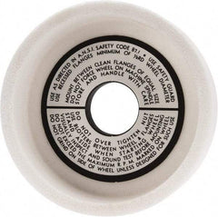 Grier Abrasives - 5" Diam, 1-1/4" Hole Size, 1-1/2" Overall Thickness, 80 Grit, Type 6 Tool & Cutter Grinding Wheel - Medium Grade, Aluminum Oxide, K Hardness, Vitrified Bond, 4,966 RPM - A1 Tooling