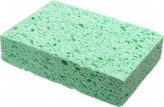 Made in USA - 6" Long x 3-1/2" Wide x 1" Thick Sponge/Scouring Pad - Medium-Duty, Green - A1 Tooling