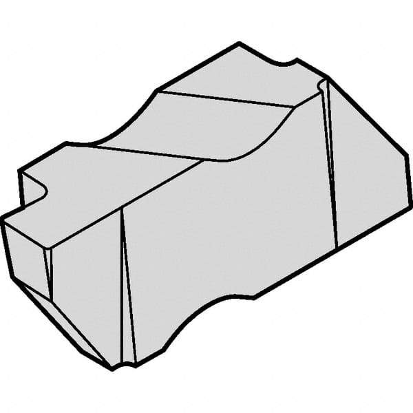 Kennametal - 2047NG Grade KCU10, 1.19mm Cutting Width Carbide Grooving Insert - 1.27mm Max Depth of Cut, Left Hand, 0.09mm Corner Radius, AlTiN Finish - A1 Tooling