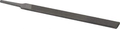 Nicholson - 8" Long, Second Cut, Flat American-Pattern File - Double Cut, 13/64" Overall Thickness, Tang - A1 Tooling