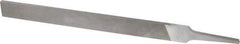 Nicholson - 8" Long, Smooth Cut, Flat American-Pattern File - Double Cut, 13/64" Overall Thickness, Tang - A1 Tooling