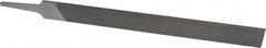 Nicholson - 12" Long, Second Cut, Flat American-Pattern File - Double Cut, 9/32" Overall Thickness, Tang - A1 Tooling