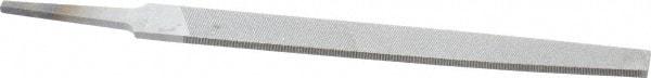 Nicholson - 6" Long, Second Cut, Flat American-Pattern File - Double Cut, 5/32" Overall Thickness, Tang - A1 Tooling