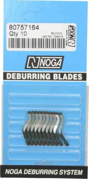 Noga - N1 Right-Handed Cobalt Deburring Swivel Blade - Use on Cross Hole, Hole Edge & Straight Edge Surfaces - A1 Tooling