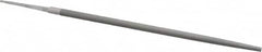 Nicholson - 10" Long, Smooth Cut, Round American-Pattern File - Single Cut, Tang - A1 Tooling