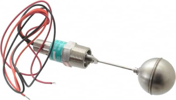 Gems Sensors - 1" Thread, 900 Max psi, 300°F Max, Liquid Level Side Mounted Float Switches - 0.9 Float SG, Stainless Steel Stem, Side Mounting Switch for Broad Range of Chemicals, N.O./N.C. Switch Logic - A1 Tooling