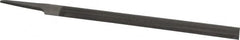 Nicholson - 10" Long, Smooth Cut, Half Round American-Pattern File - Single, Double Cut, 9/32" Overall Thickness, Tang - A1 Tooling