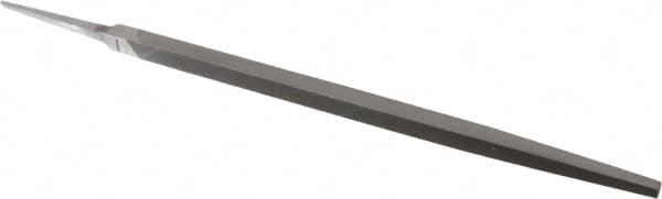 Nicholson - 12" Long, Smooth Cut, Square American-Pattern File - Double Cut, Tang - A1 Tooling