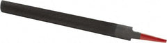 Simonds File - 10" Long, Half Round American-Pattern File - Single, Double Cut, 9/32" Overall Thickness, Tang - A1 Tooling