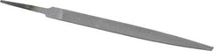 Nicholson - 6" Long, Smooth Cut, Warding American-Pattern File - Double Cut, 5/64" Overall Thickness, Tang - A1 Tooling