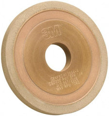 3M - 5" Diam, 1-1/4" Hole Size, 3/8" Overall Thickness, 220 Grit, Type 1 Tool & Cutter Grinding Wheel - Very Fine Grade, CBN, Resinoid Bond - A1 Tooling